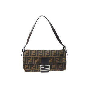 FENDI Mamma Bucket Hobo Shoulder bag Zucca canvas leather